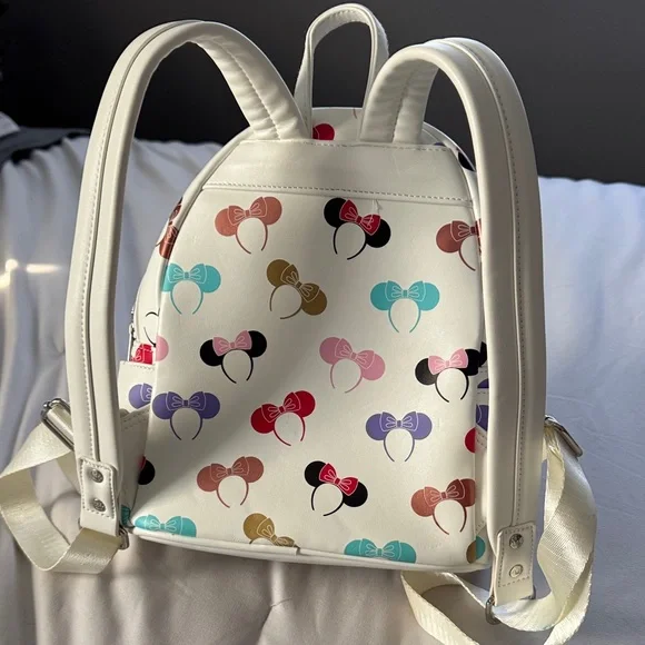 Loungefly Multicolor Bow Print Backpack - Picture 2 of 6